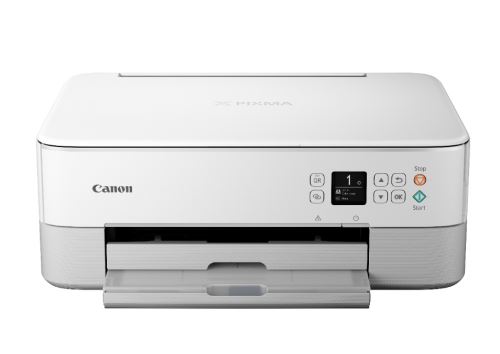 Canon PIXMA TS5351 - Imprimante multifonctions - couleur - jet d'encre - 216 x 297 mm (original) - A4/Legal (support) - jusqu'à 13 ipm (impression) - 200 feuilles - USB 2.0, Bluetooth, Wi-Fi(n) - blanc
