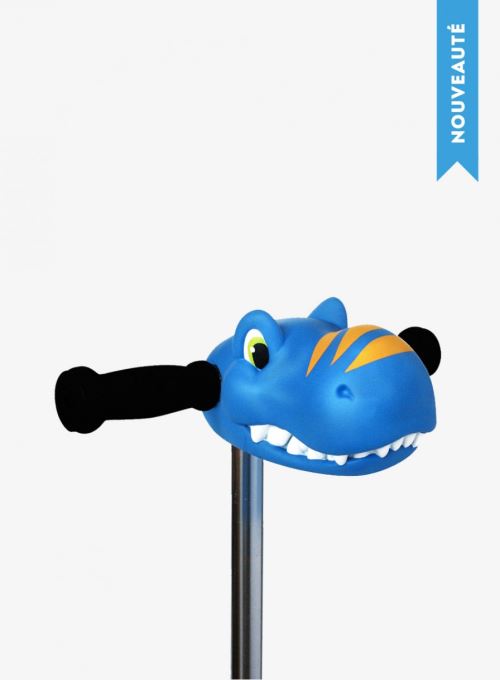 T&ecirc;te de Dino pour trottinette Micro Mobility Bleue 