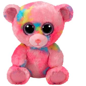 Peluche Franky l'Ours Multicolore Beanie Boo's Ty Small 15 cm