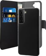 Etui Folio magnétique 2 en 1 pour Samsung Galaxy S21FE Puro Noir