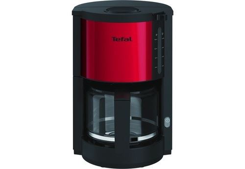 Tefal CM310511 - Koffiezetapparaat 15 bekers zwart/RVS/rood - Fnac.be