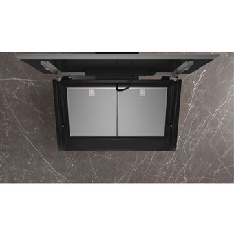iQ700 Hotte murale 90 cm Noir avec finition en verre LC91KLT60