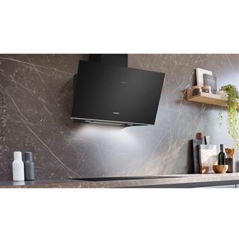 iQ700 Hotte murale 90 cm Noir avec finition en verre LC91KLT60