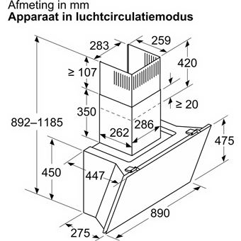 iQ700 Hotte murale 90 cm Noir avec finition en verre LC91KLT60