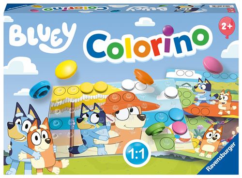 Jeu couleur et forme Ravensburger Colorino Bluey
