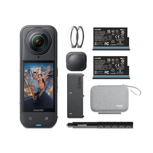 Insta360 X5 Bundle caméra pour sports d'action 72 MP 8K Ultra HD 25 4 / 1 28 mm 1 / 1.28 Wifi 200 g Neuf - vue 5