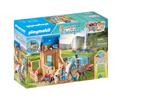 Playmobil Horses Of Waterfall 71353 Amelia et Whisper avec Box pour Chevaux