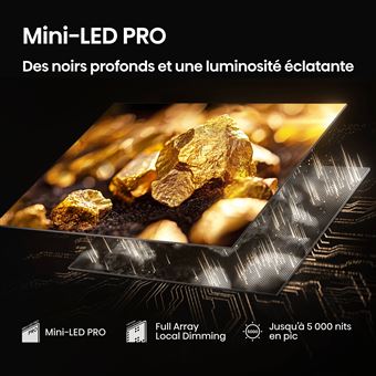 TV MINILED Hisense 65U8Q 165Hz Son Spatialise 4.1.2. Dolby Vision-Atmos