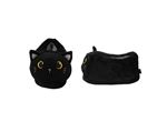 Paire de pantoufles en peluche Itotal Chat Noir