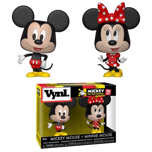 Disney - Pack 2 Figurines Vinyl Mickey Mouse & Minnie Mouse 10 cm