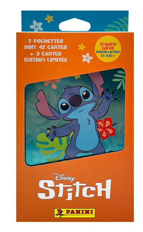 Jeu de cartes à collectionner Stitch Boite métal 7 pochettes et 3 cartes éditions limitées