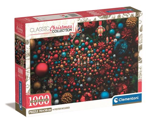 Puzzle 1000 pièces Clementoni Impossible Christmas Vibes