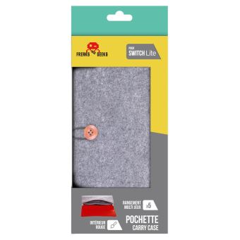 Pochette pour Nintendo Switch Lite Freaks And Geeks Gris clair et rouge