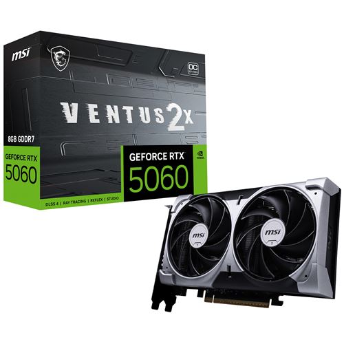 Carte Graphique MSI Nvidia GeForce RTX 5060 8G VENTUS 2X OC