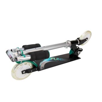 Patinette Funbee avec 2 roues LED Noir et Argent