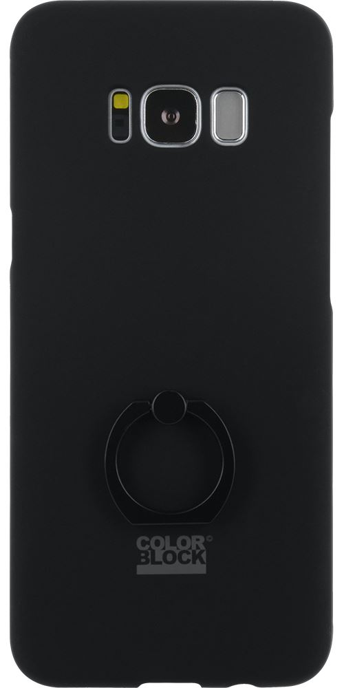 Coque rigide avec bague intégrée Colorblock noire pour Samsung Galaxy S8 G950