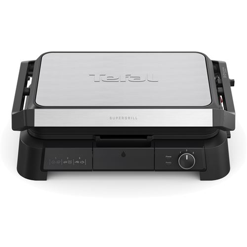 Grille-Viande Tefal Supergrill 3-En-1 XL Gc520De0 2200 W Inox