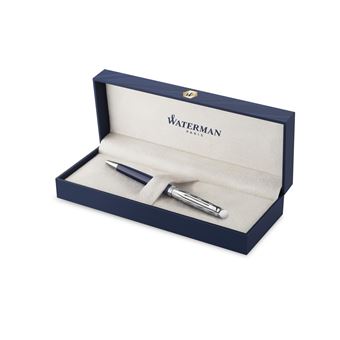 WATERMAN Hémisphère L'Essence du bleu Stylo bille, Bleu, recharge bleue pointe moyenne, Coffret cadeau