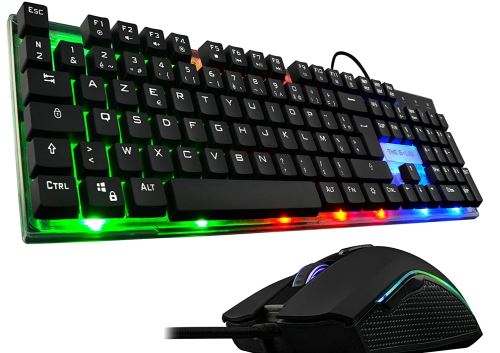 Pack Gaming Souris + Clavier The G-Lab Combo Zinc