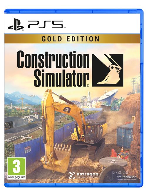 Pochette avant du jeu Construction Simulator Gold Edition PS5