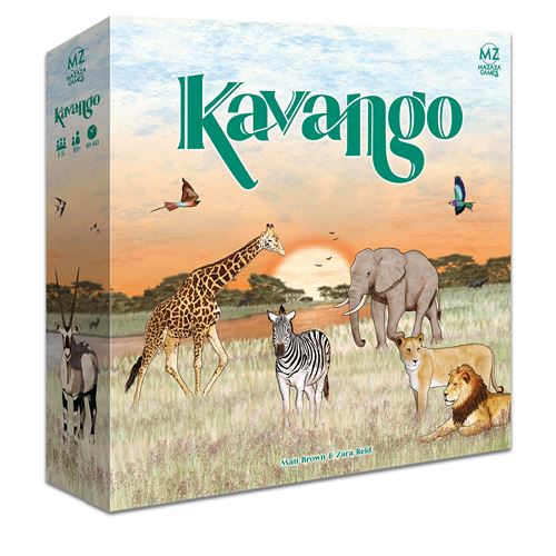 Jeu de Stratégie Asmodee Kavango – Créez Votre Réserve Naturelle en Afrique