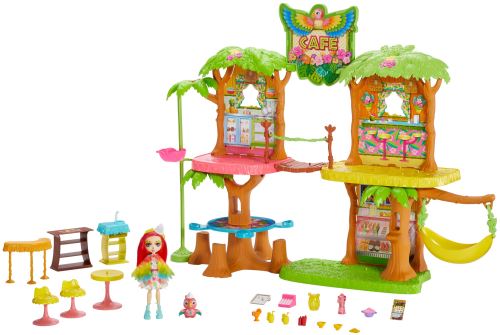 Set de jeu Enchantimals Café Jungle Peeki Parrot et Sheeny