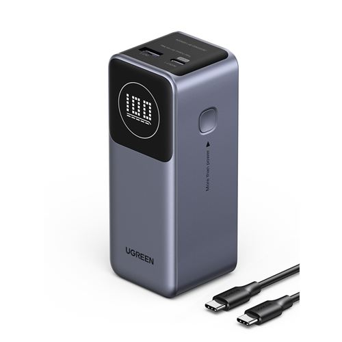 Batterie urgence UGREEN 12000 mAh Gris anodisé