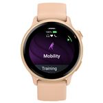 Montre connectée Garmin Vívoactive® 6 42 mm Rose pêche avec bracelet Rose