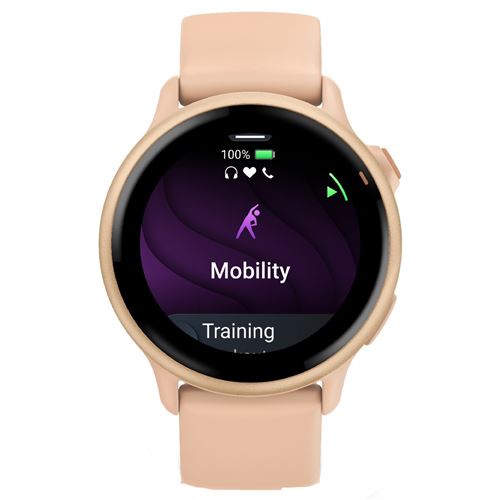 Montre connectée Garmin Vívoactive® 6 42 mm Rose pêche avec bracelet Rose