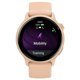 Montre connectée Garmin Vívoactive® 6 42 mm Rose pêche avec bracelet Rose