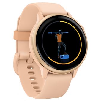 Montre connectée Garmin Vívoactive® 6 42 mm Rose pêche avec bracelet Rose