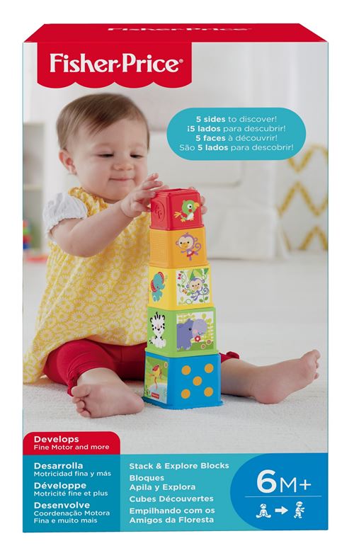 Cubes Decouvertes Fisher Price Jouet Empilable Achat Prix Fnac