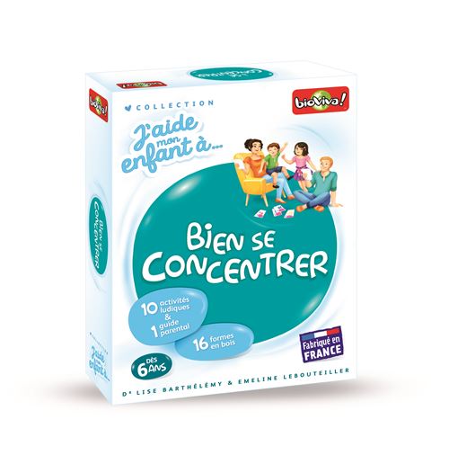 Jeu éducatif Bioviva J'aide mon enfant à... Bien se concentrer