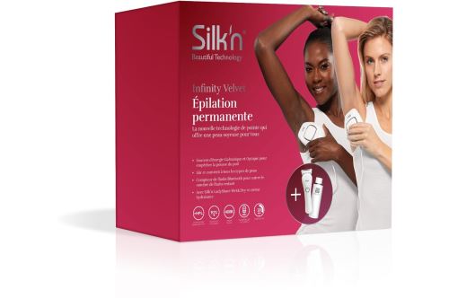 Set Silk'n épilateur semi-définitif et rasoir électrique Infinity Velvet