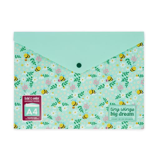 Legami Multicolore Petit Porte-Documents Abeille
