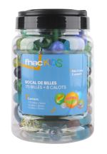 Pot Fnac Kids avec 175 billes et 8 calots