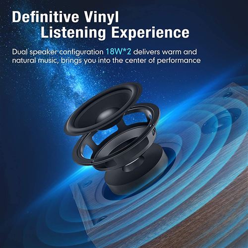 Platine + Enceintes Enova VISION 2 Bluetooth - Vinyle & Hi-Fi Vintage