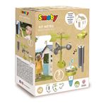 Comprend 3 accessoires: un carillon, une girouette/anemometre et un pluviometre. Compatible avec les maisons Smoby.Des 2 ans.Fabrication Francaise.