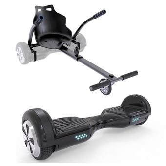 Pack Urbanglide Hoverboard 65 Lite 550 W Roues 6,5″ avec Kart Pilot Noir - 1