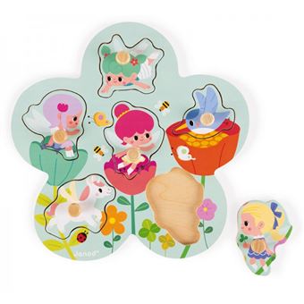 Puzzle Janod Happy Fairies 6 pièces