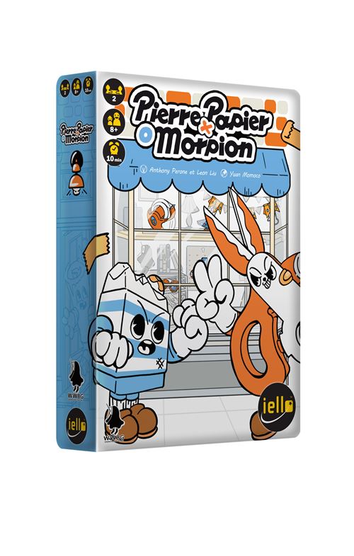Pierre Papier Morpion – Jeu de société stratégique et Fun – Combine Le Pierre Papier Ciseaux et Le Morpion – Jeu Familial et d’Ambiance – Version française Officielle de Rubber Paper Scissors
