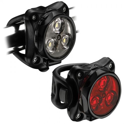 Pack de 2 éclairages vélo Lezyne LED Zecto Drive USB Noir