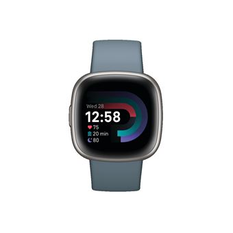 Smartwatch Fitbit Versa 4 Platinum Blue - Inclusief 6 maanden Fitbit Premium - 1