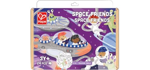 Puzzle 2 en 1 Hape Découverte de ’Espace