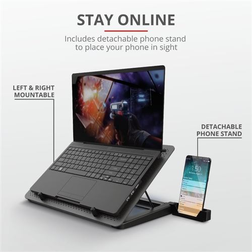 Trust Gaming Refroidisseur Ordinateur Portable GXT 220 Support de