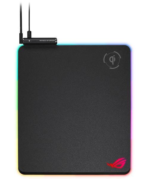 Tapis de souris Gaming Asus RGB Qi Noir