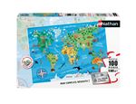 Puzzle 100 pièces Nathan Carte du monde des monuments