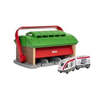 Garage pour trains portatif World Brio