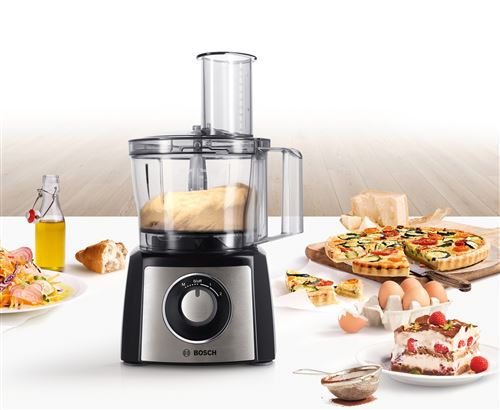 Robot De Cuisine Bosch MultiTalent 3 - 800W Avec Blender Et Accessoires - Noir