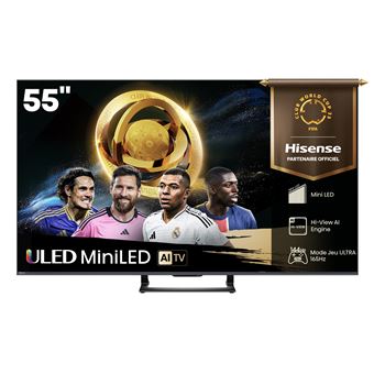 TV MINILED Hisense 55U79Q 144Hz Caisson de basse integre Dolby Vision-Atmos